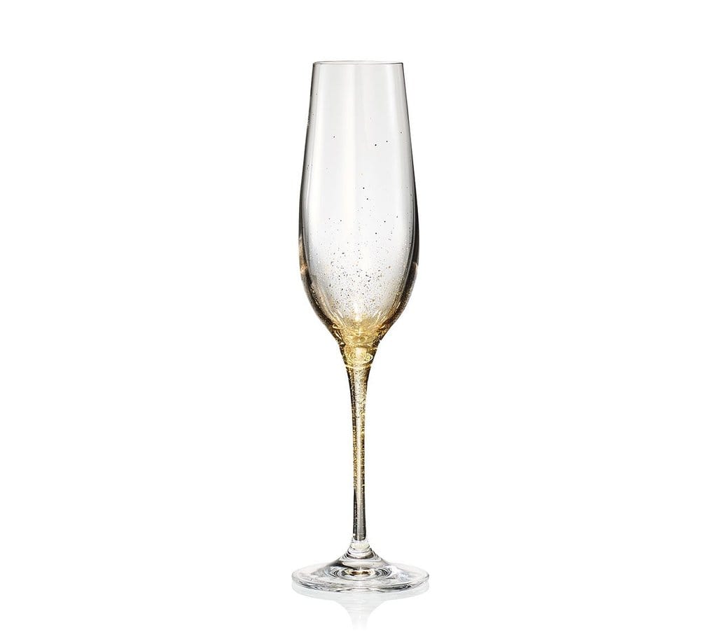 Kim Seybert Kim Seybert Orion Champange Glass - Set of 4 - Gold DW2211237GD
