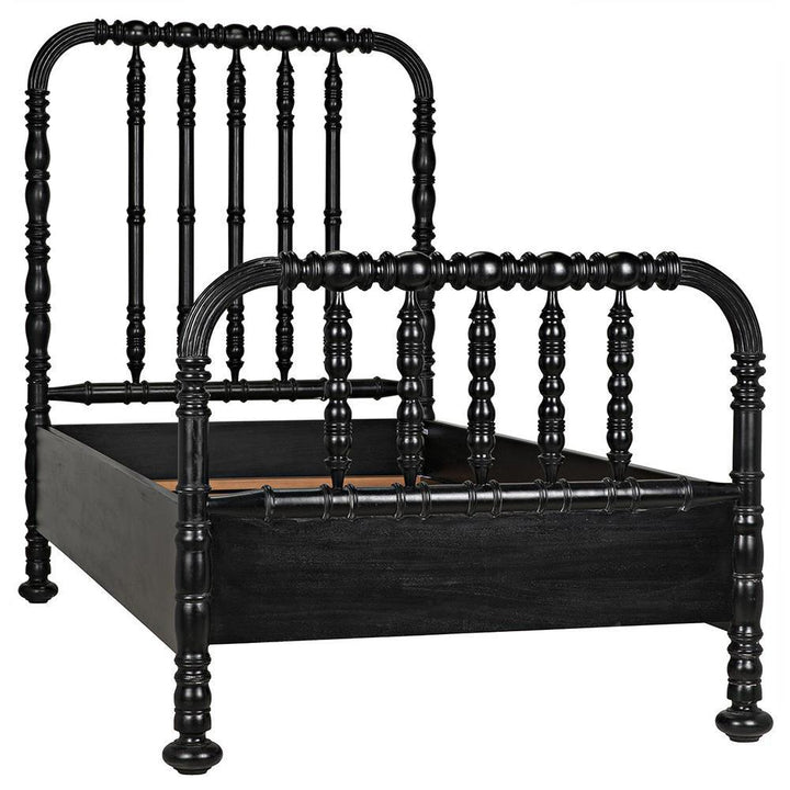 Bailey Hand Rubbed Black Twin Bed Frame