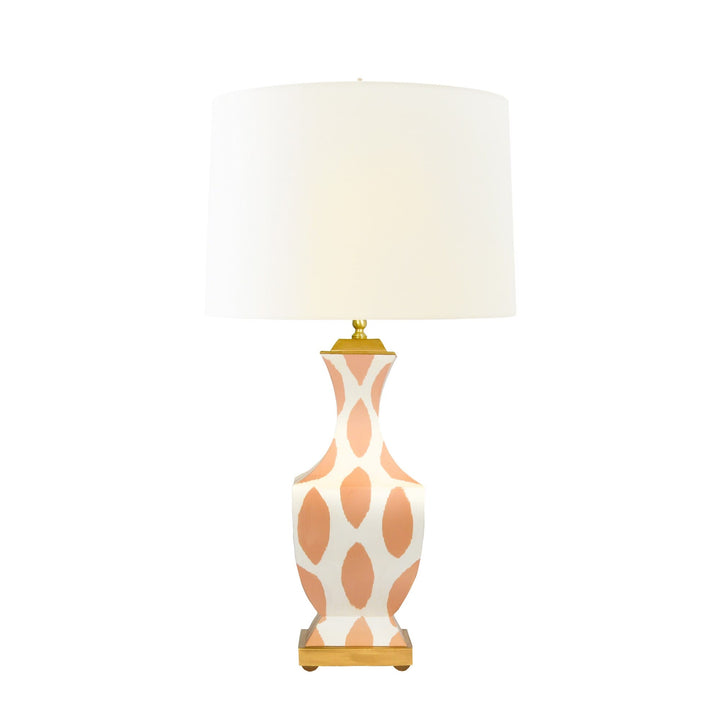 Handpainted Tole Table Lamp - Available in 4 Colors