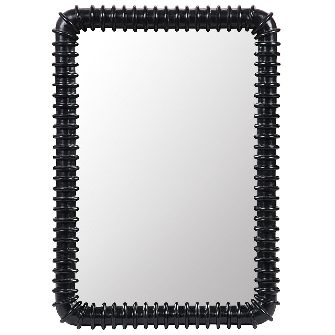 Toader Mirror - Hand Rubbed Black