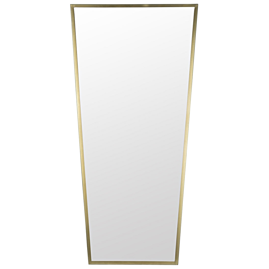 Bertram Mirror - Steel with Brass Finish