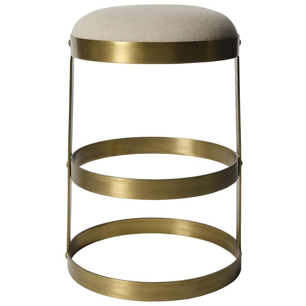 Clove Metal with Brass Counter Stool