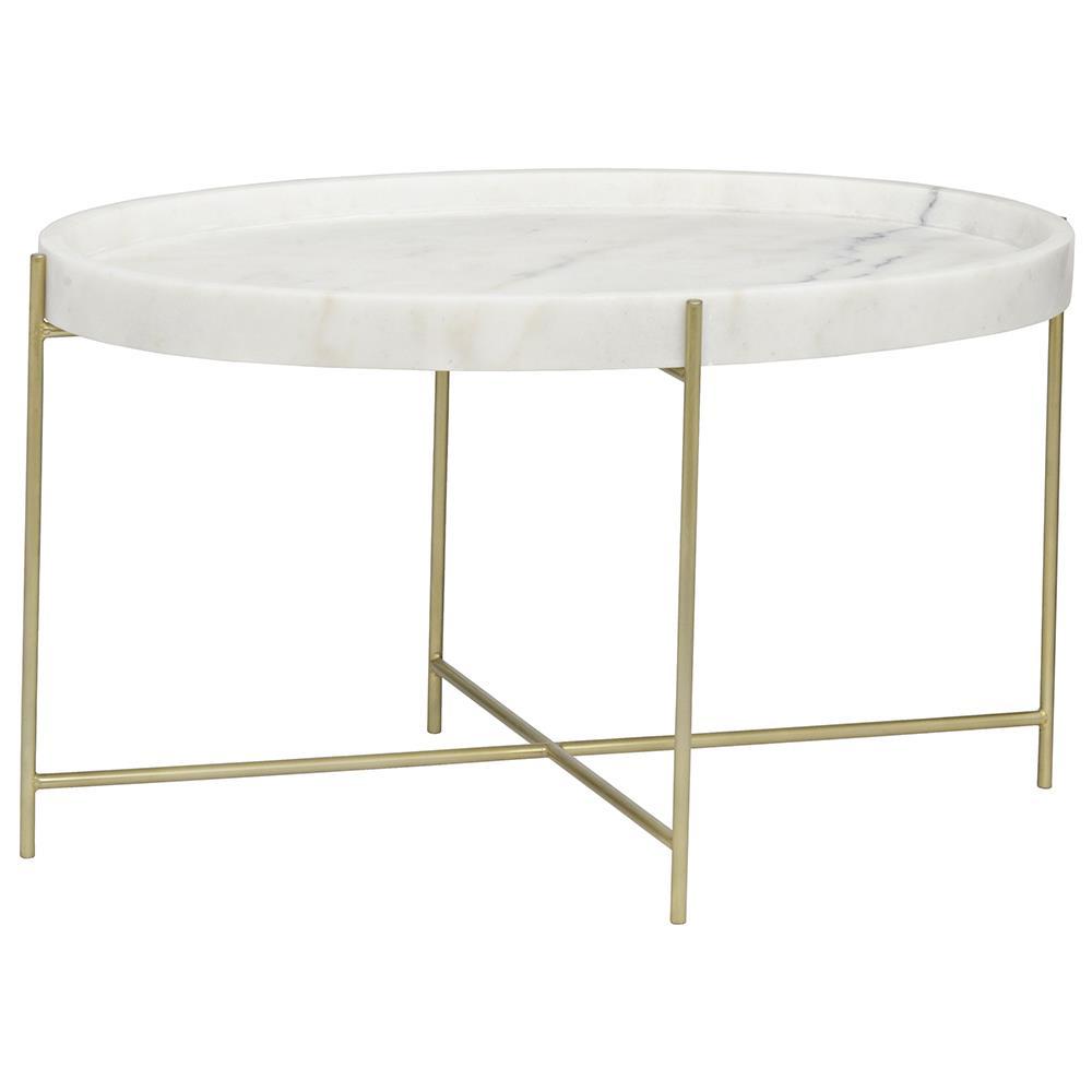 Emma Cocktail Table - Antique Brass
