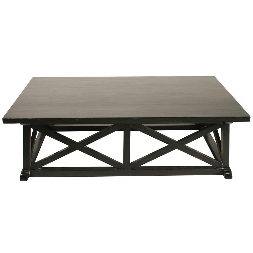 Sinclair Hand Rubbed Black Coffee Table