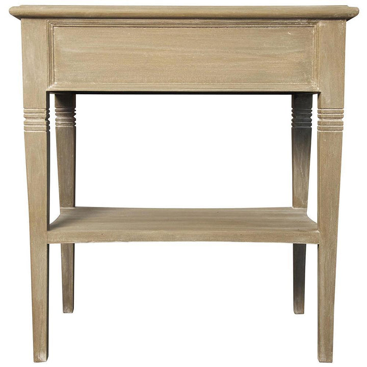 Olie 1-Drawer Weathered Side Table