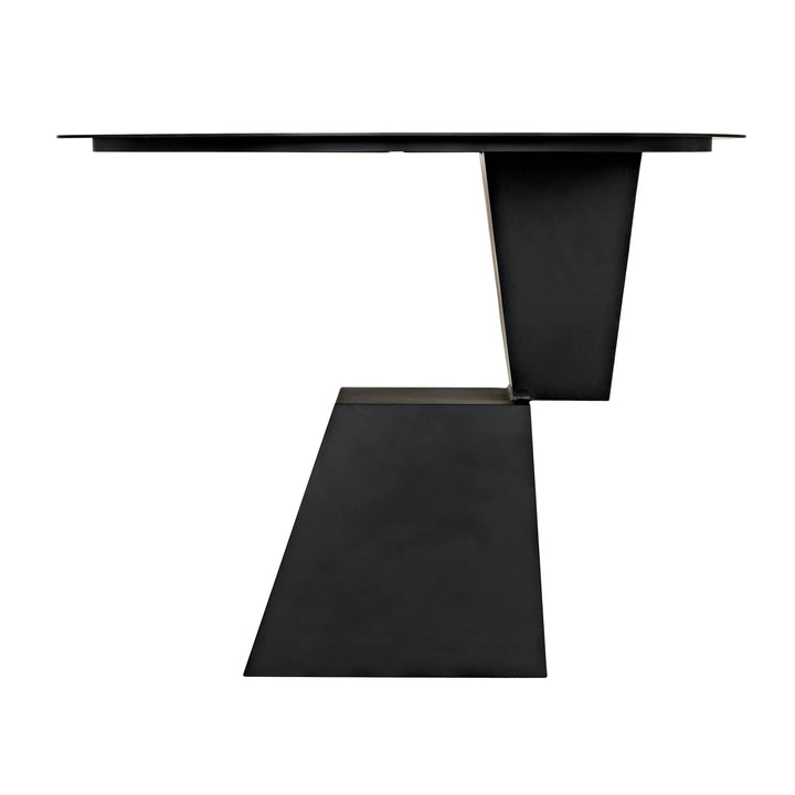 Round Silviu Table - Black Steel