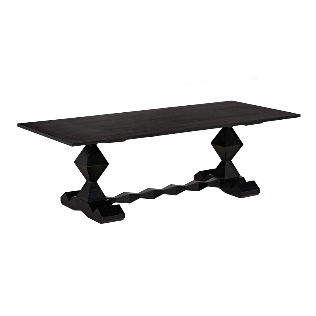 Lupe Dining Table - Hand Rubbed Black
