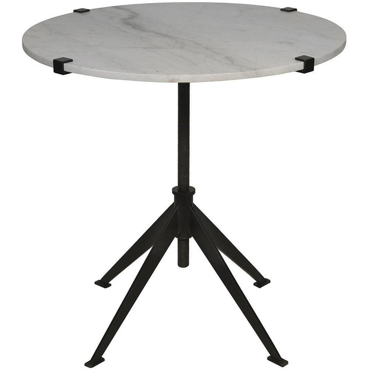 Della Large Adjustable Side Table - Matte Black