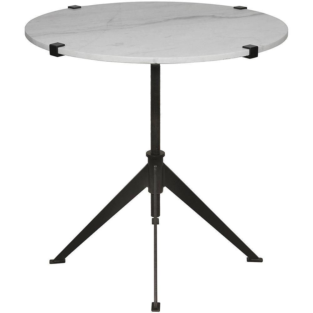 Della Large Adjustable Side Table - Matte Black