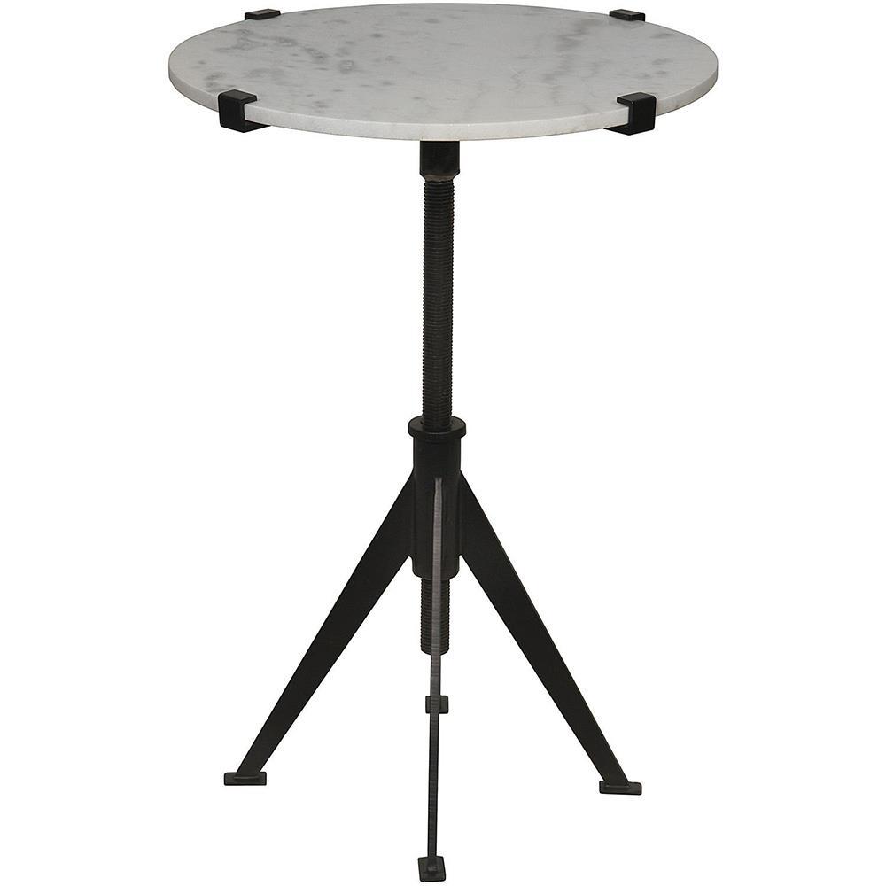 Della Small Adjustable Side Table - Matte Black