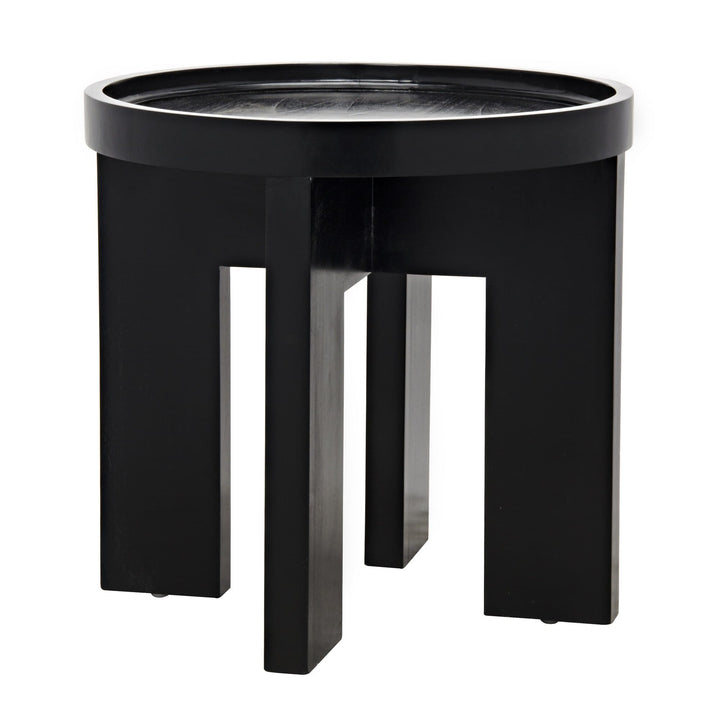 Edward Side Table - Hand Rubbed Black