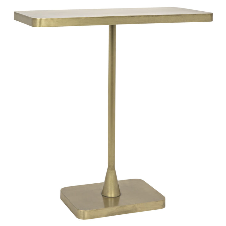 Elba Side Table - Metal with Brass Finish