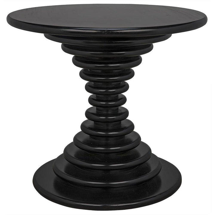 Scarlett Hand Rubbed Black Side Table