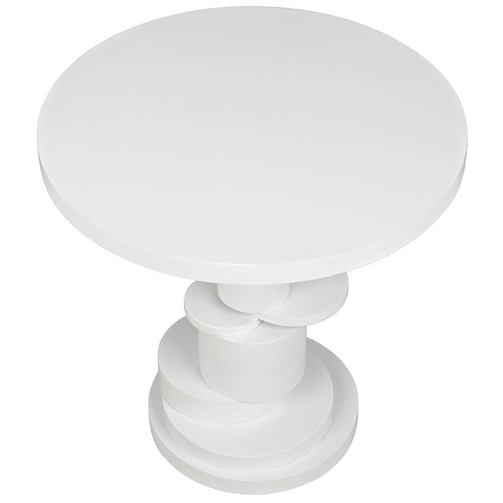 Hudson Solid White Side Table