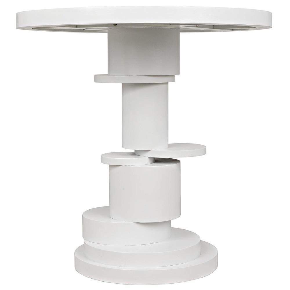 Hudson Solid White Side Table
