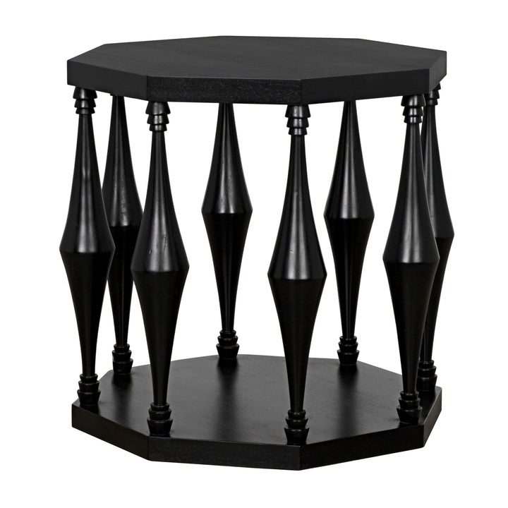 Marias Side Table - Hand Rubbed Black
