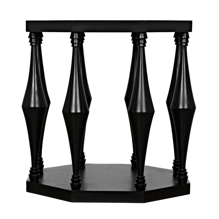 Marias Side Table - Hand Rubbed Black