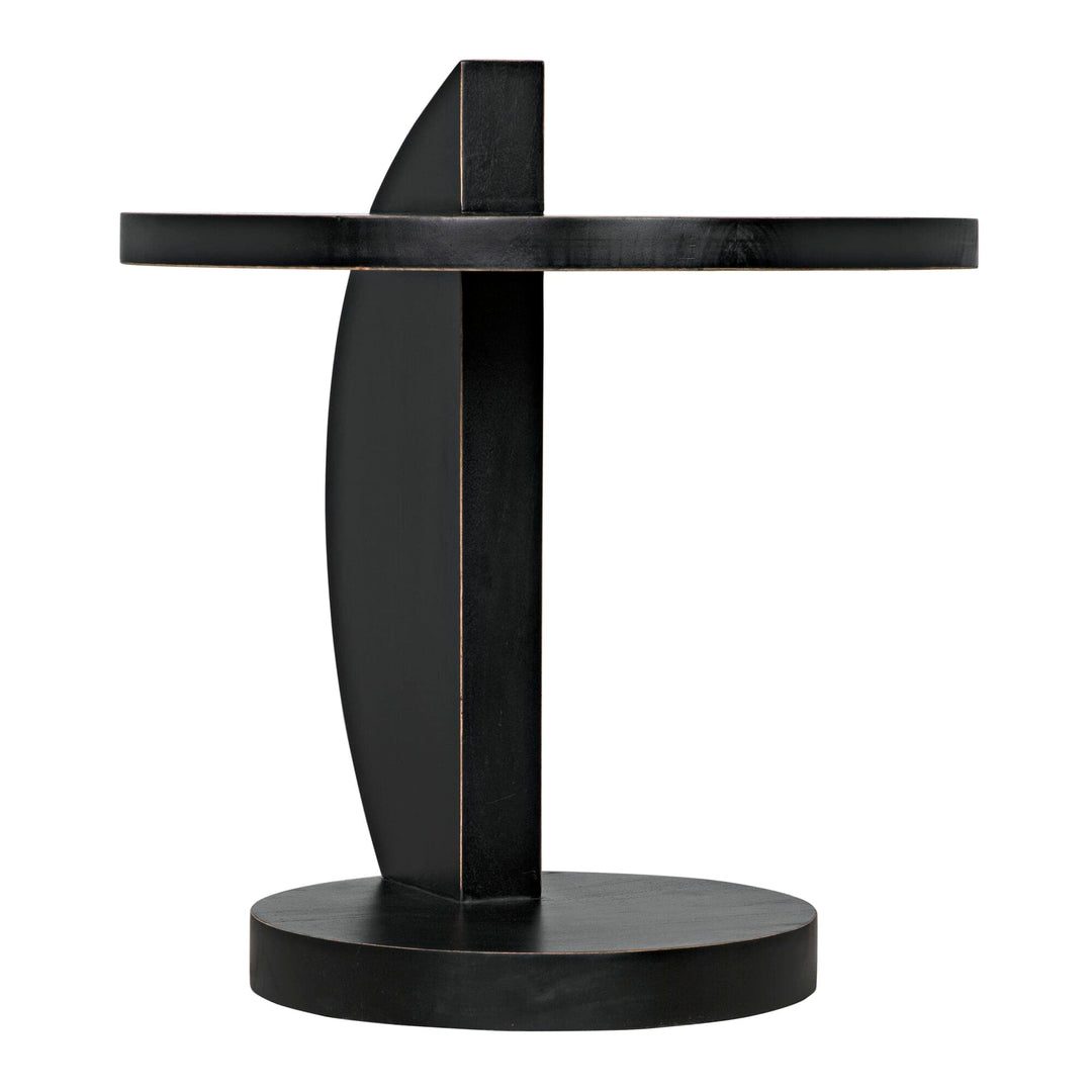 Riley Side Table - Hand Rubbed Black