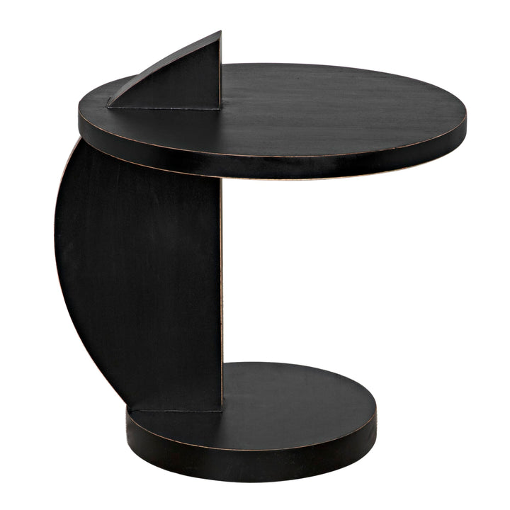 Riley Side Table - Hand Rubbed Black
