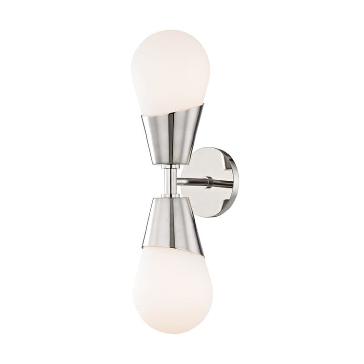 Hudson Valley Lighting Hudson Valley Lighting Mitzi Cora 2 Light Wall Sconce - Available in 3 Colors Polished Nickel H101102-PN