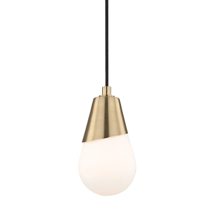 Hudson Valley Lighting Hudson Valley Lighting Mitzi Cora 1 Light Pendant - Available in 3 Colors Aged Brass H101701-AGB