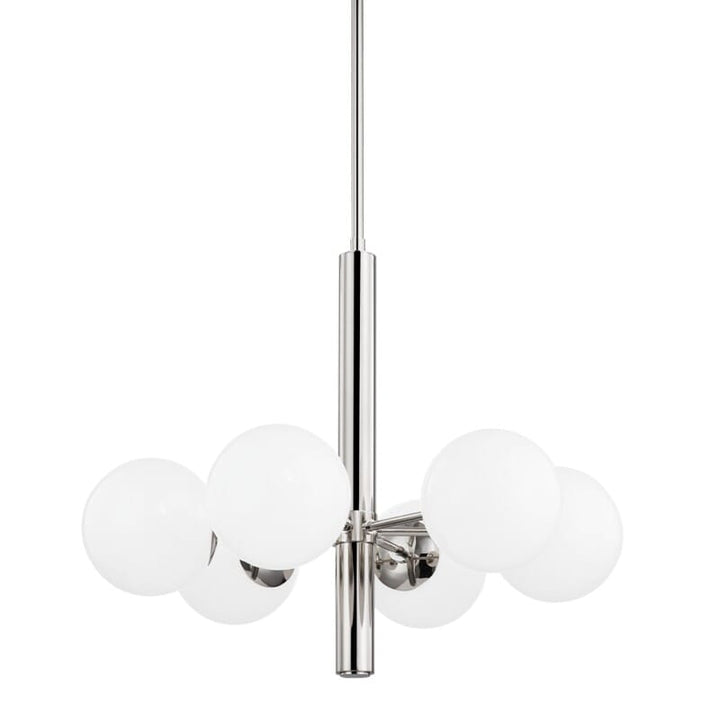 Hudson Valley Lighting Hudson Valley Lighting Mitzi Stella 6 Light Chandelier - Available in 3 Colors Polished Nickel H105806-PN