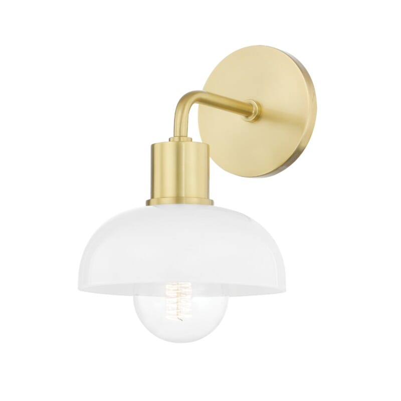 Hudson Valley Lighting Hudson Valley Lighting Mitzi Kyla 1 Light Bath Bracket - Available in 2 Colors Aged Brass H107301-AGB