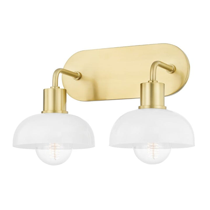 Hudson Valley Lighting Hudson Valley Lighting Mitzi Kyla 2 Light Bath Bracket - Available in 2 Colors Aged Brass H107302-AGB