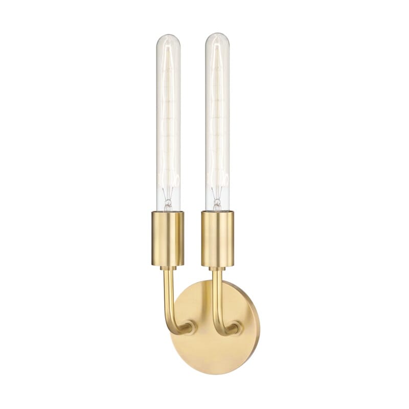 Hudson Valley Lighting Hudson Valley Lighting Mitzi Ava 2 Light Wall Sconce - Available in 4 Colors Aged Brass H109102-AGB