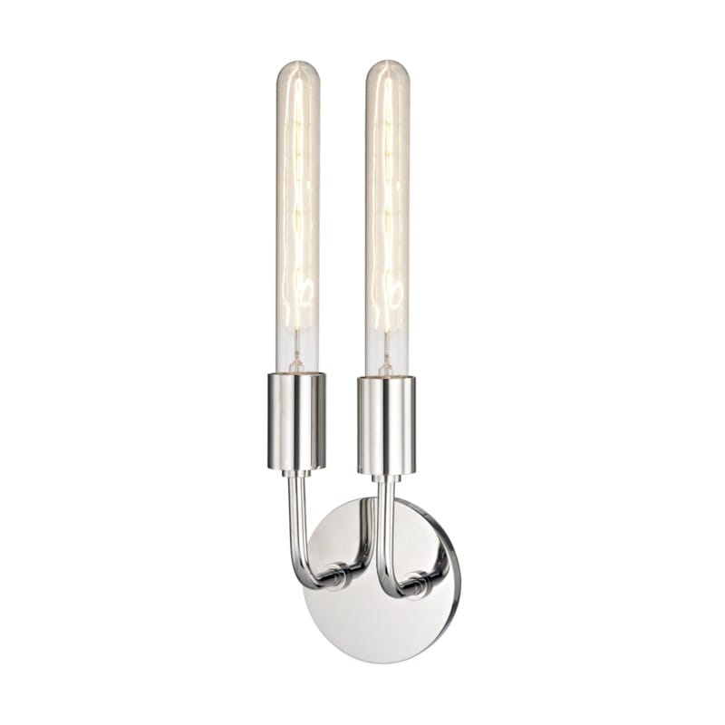 Hudson Valley Lighting Hudson Valley Lighting Mitzi Ava 2 Light Wall Sconce - Available in 4 Colors Polished Nickel H109102-PN
