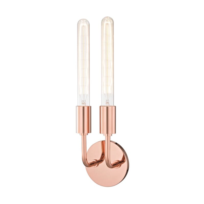 Hudson Valley Lighting Hudson Valley Lighting Mitzi Ava 2 Light Wall Sconce - Available in 4 Colors Polished Copper H109102-POC