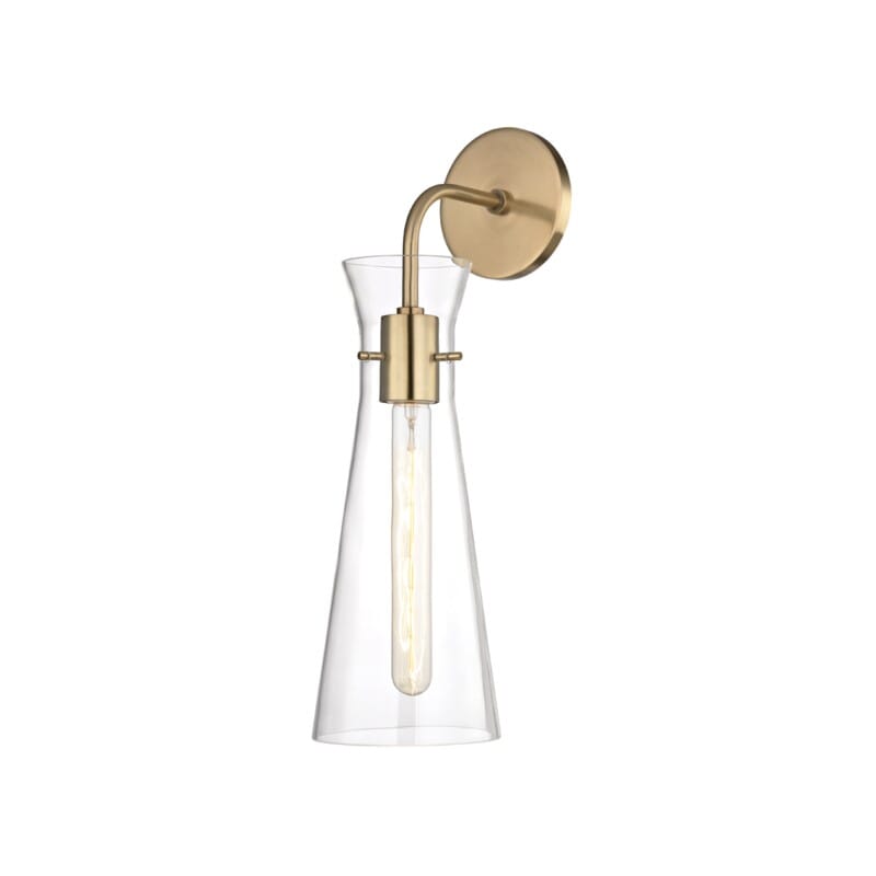 Hudson Valley Lighting Hudson Valley Lighting Mitzi Anya 1 Light Wall Sconce - Available in 3 Colors Aged Brass H112101-AGB