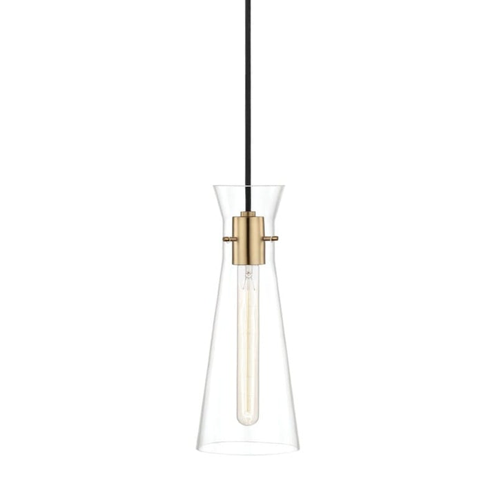 Hudson Valley Lighting Hudson Valley Lighting Mitzi Anya 1 Light Pendant - Available in 3 Colors Aged Brass H112701-AGB