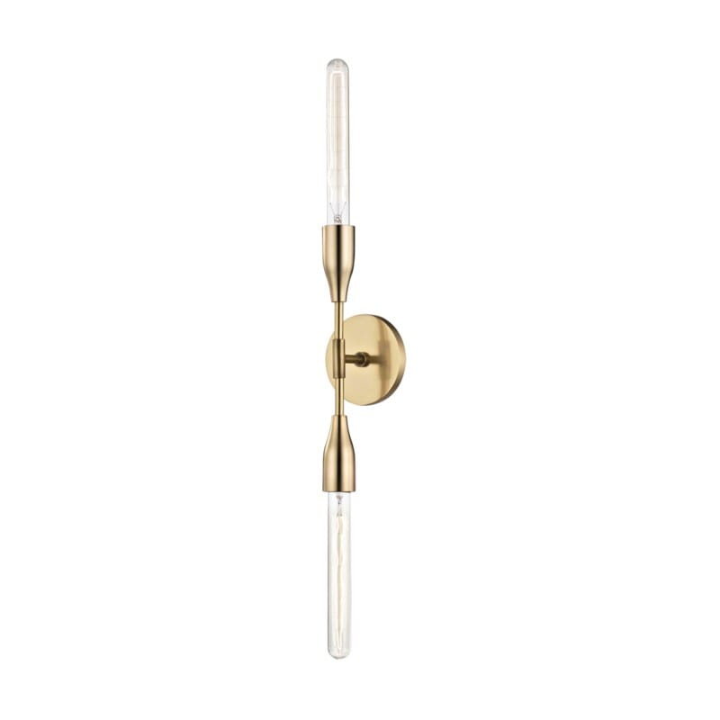 Hudson Valley Lighting Hudson Valley Lighting Mitzi Tara 2 Light Wall Sconce - Available in 3 Colors Aged Brass H116102-AGB