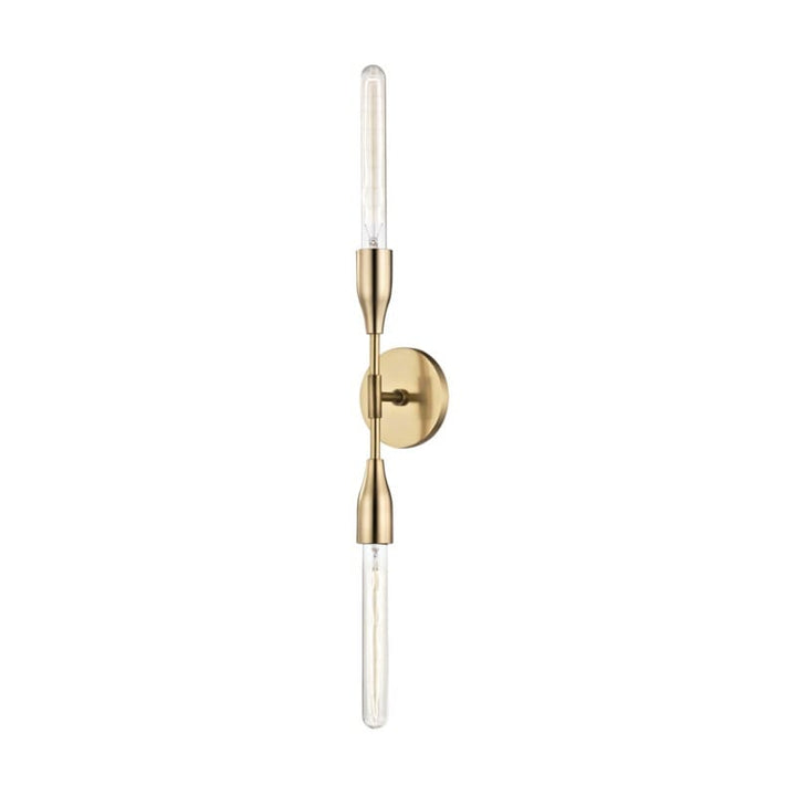 Hudson Valley Lighting Hudson Valley Lighting Mitzi Tara 2 Light Wall Sconce - Available in 3 Colors Aged Brass H116102-AGB