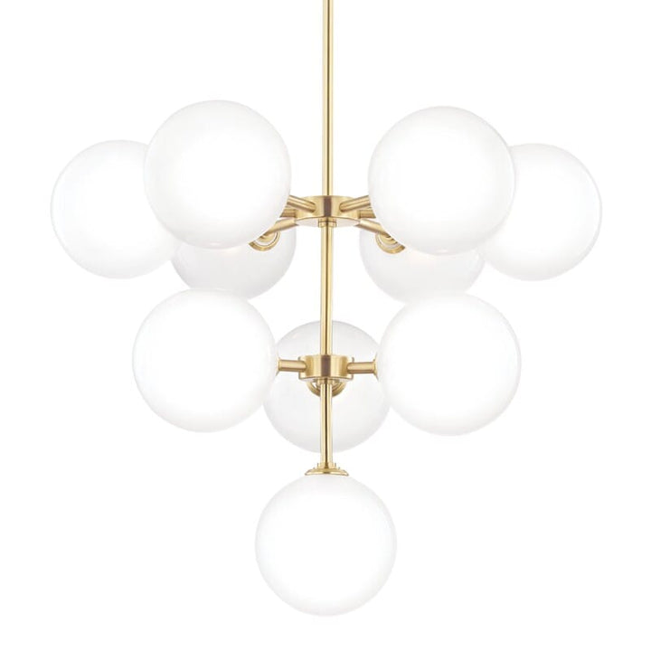 Hudson Valley Lighting Hudson Valley Lighting Mitzi Ashleigh 10 Light Chandelier - Available in 2 Colors Aged Brass H122810-AGB