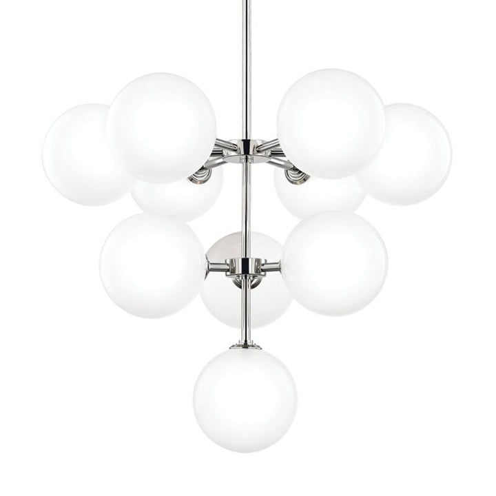 Hudson Valley Lighting Hudson Valley Lighting Mitzi Ashleigh 10 Light Chandelier - Available in 2 Colors Polished Nickel H122810-PN