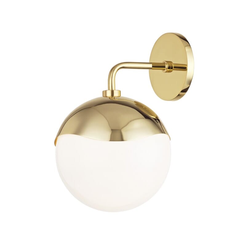 Hudson Valley Lighting Hudson Valley Lighting Mitzi Ella 1 Light Wall Sconce - Available in 2 Colors Polished Brass H125101-PB