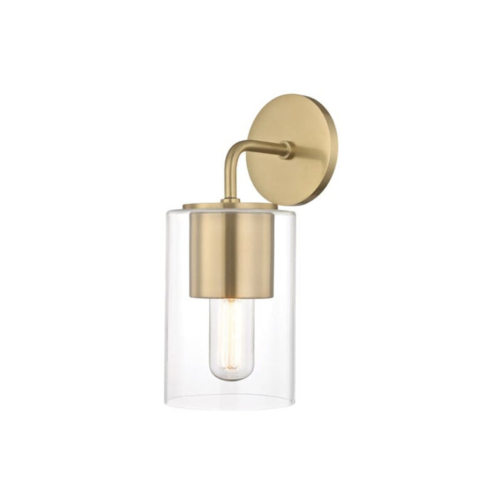 Hudson Valley Lighting Hudson Valley Lighting Mitzi Lula 1 Light Wall Sconce - Available in 2 Colors Aged Brass H135101-AGB