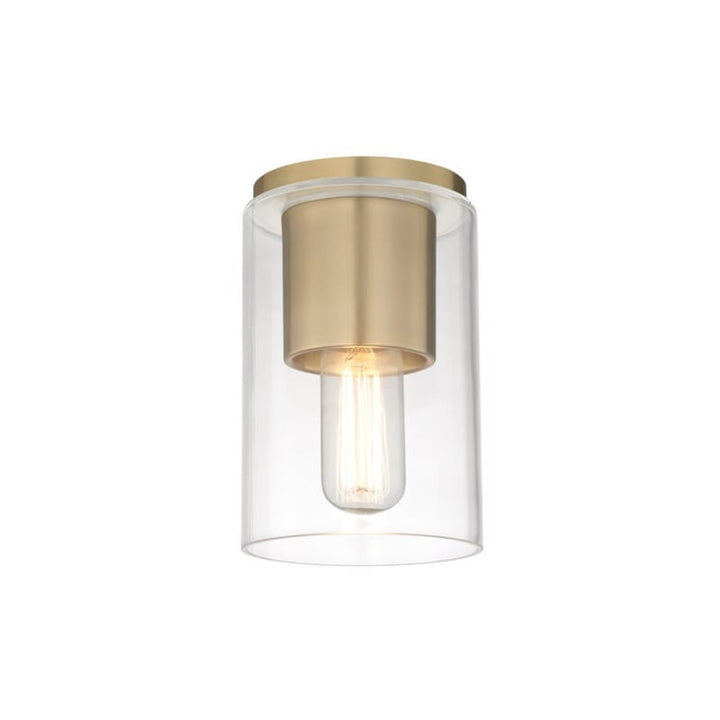 Hudson Valley Lighting Hudson Valley Lighting Mitzi Lula 1 Light Flush Mount - Available in 2 Colors Aged Brass H135501-AGB