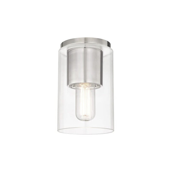 Hudson Valley Lighting Hudson Valley Lighting Mitzi Lula 1 Light Flush Mount - Available in 2 Colors Polished Nickel H135501-PN