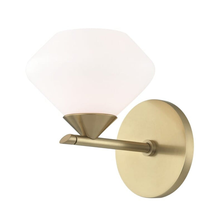 Hudson Valley Lighting Hudson Valley Lighting Mitzi Valerie 1 Light Bath Bracket - Available in 2 Colors Aged Brass H136301-AGB