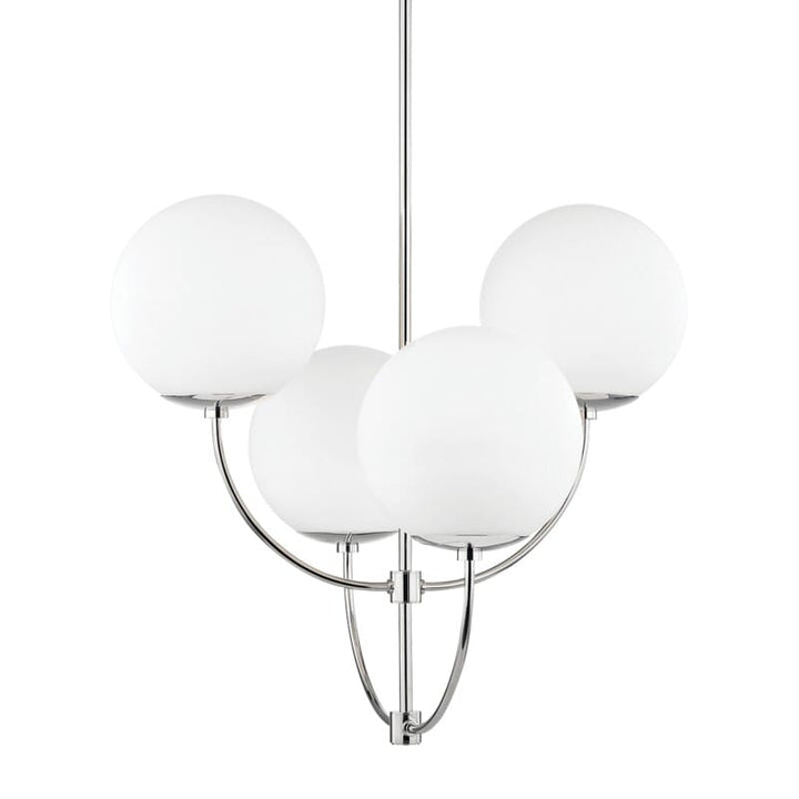 Hudson Valley Lighting Hudson Valley Lighting Mitzi Carrie 4 Light Chandelier - Available in 3 Colors Polished Nickel H160804-PN