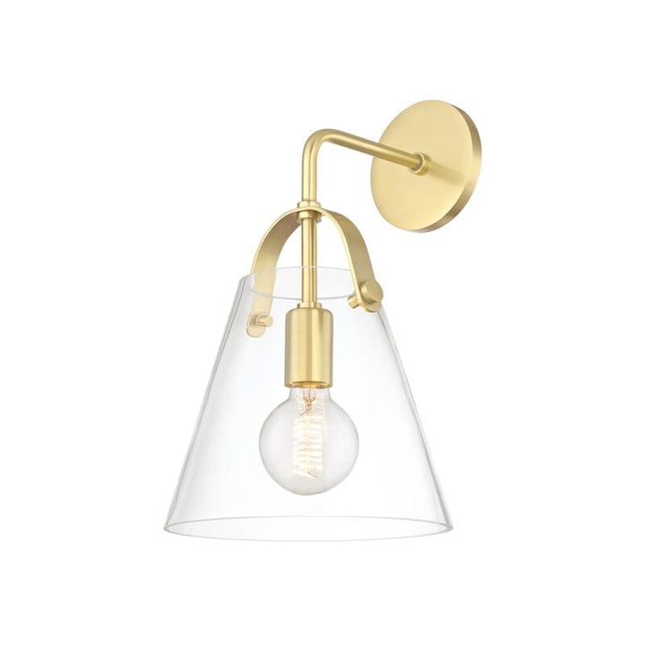 Hudson Valley Lighting Hudson Valley Lighting Mitzi Karin 1 Light Wall Sconce - Available in 2 Colors Aged Brass H162101-AGB