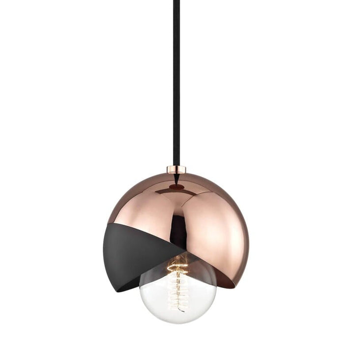 Hudson Valley Lighting Hudson Valley Lighting Mitzi Emma 1 Light Pendant - Available in 3 Colors Polished Copper H168701-POC/BK