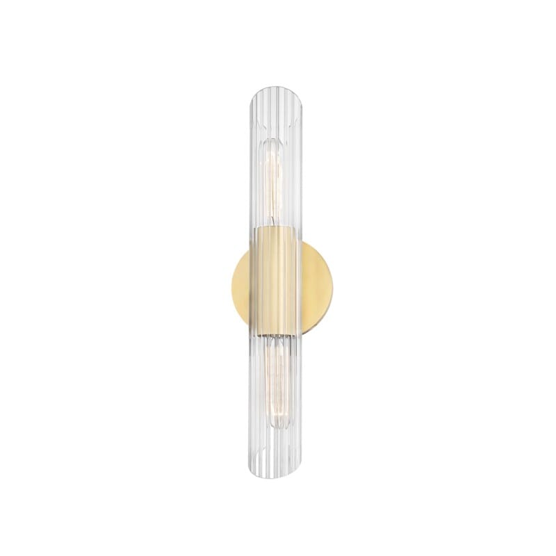 Hudson Valley Lighting Hudson Valley Lighting Mitzi Cecily 2 Light Wall Sconce - Available in 3 Colors Aged Brass / Small H177102S-AGB