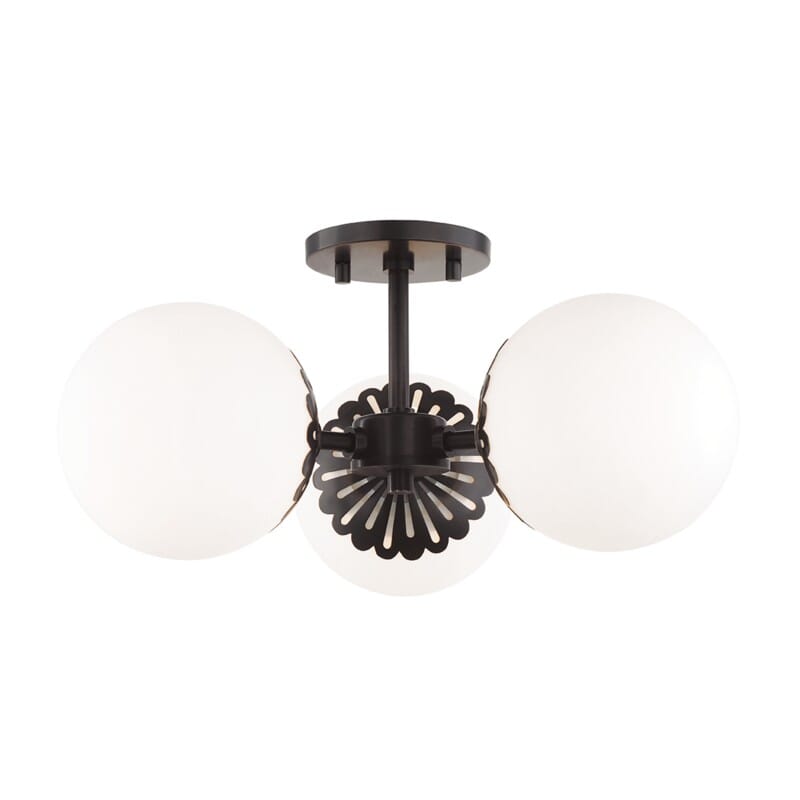Hudson Valley Lighting Hudson Valley Lighting Mitzi Paige 3 Light Semi Flush - Available in 3 Colors Old Bronze H193603-OB