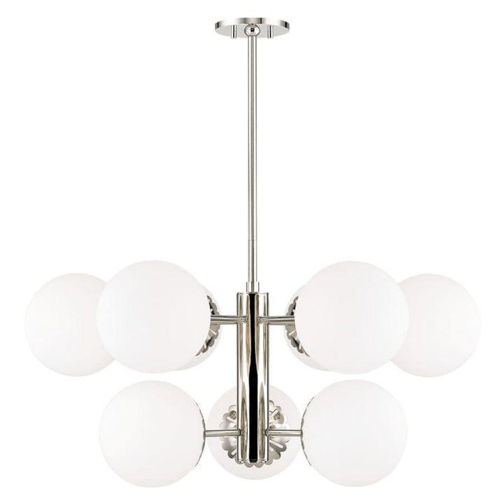 Hudson Valley Lighting Hudson Valley Lighting Mitzi Paige 9 Light Chandelier - Available in 3 Colors Polished Nickel H193809-PN