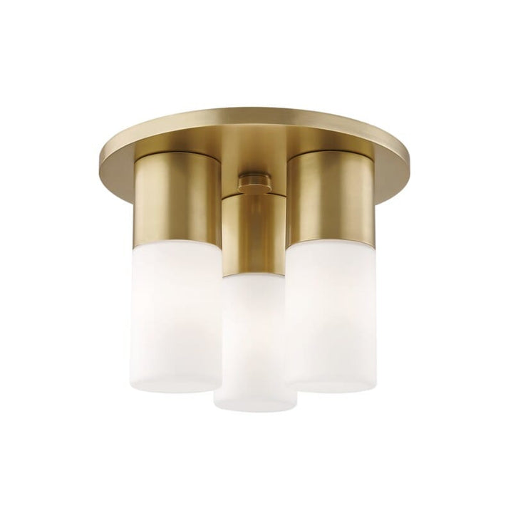 Hudson Valley Lighting Hudson Valley Lighting Mitzi Lola 3 Light Flush Mount - Available in 2 Colors Aged Brass H196503-AGB