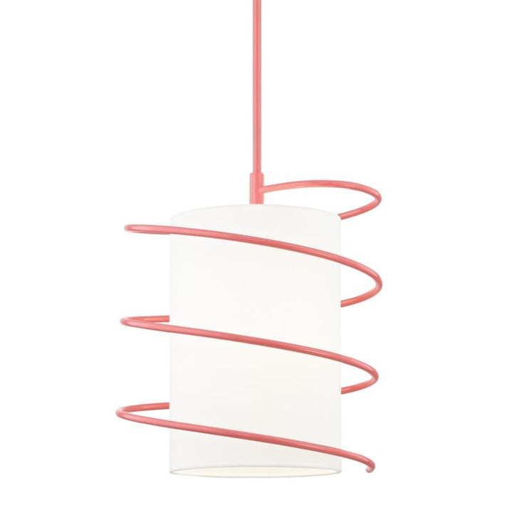 Hudson Valley Lighting Hudson Valley Lighting Mitzi Carly 1 Light Pendant - Available in 3 Colors Pink / Large H237701L-PK